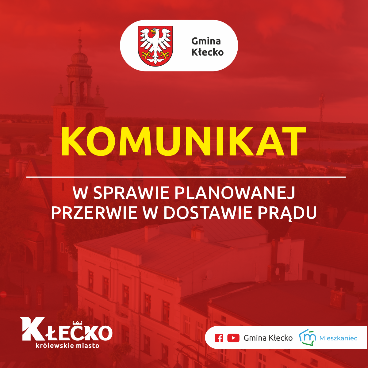 Planowa przerwa w dostawie prądu