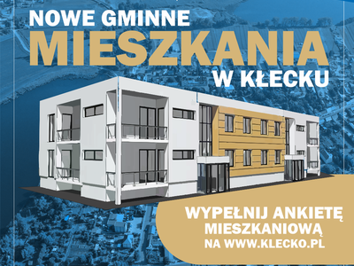 Informacja o nowych mieszkaniach gminnych w Kłecku