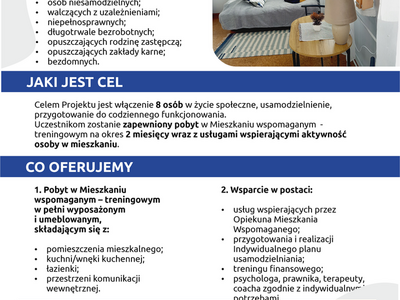 mieszkanie wspomagane treningowe - grafika informacyjna 