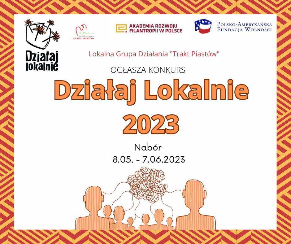 plakat programu działaj lokalnie