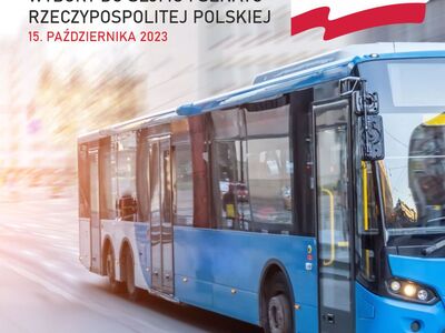 grafika informująca o transporcie na wybory parlamentarne 2023