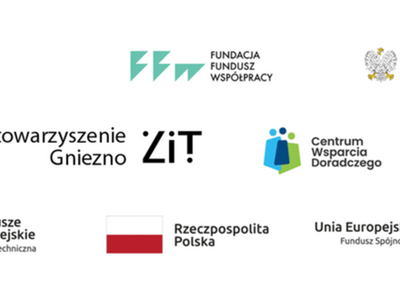 Logotypy organizatorów i instytucji finansujących spotkanie ZIT w Kłecku