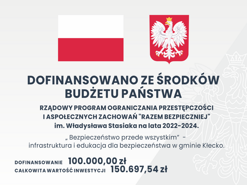 tablica informacyjna dofinansowanie z budżetu państwa