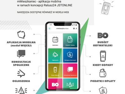 Grafika informacyjna aplikacja mobilna