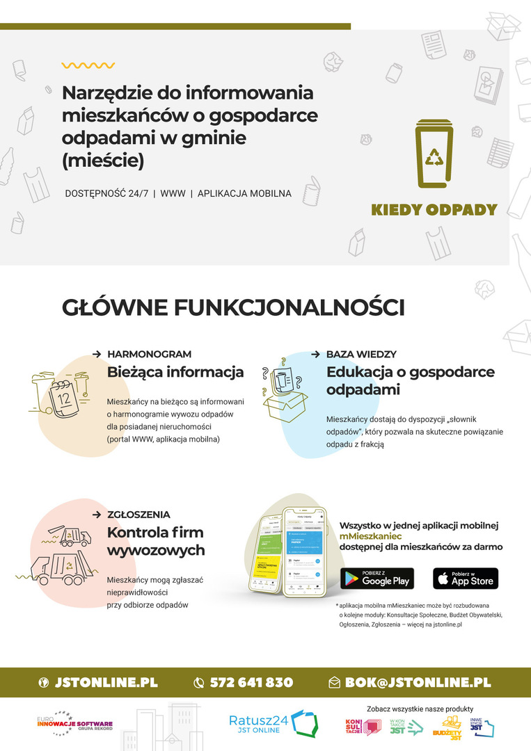 kiedy odpady grafika informacyjna