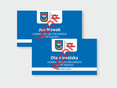 Wzór legitymacji kurierów