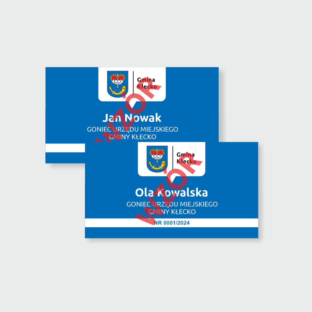 Wzór legitymacji kurierów 