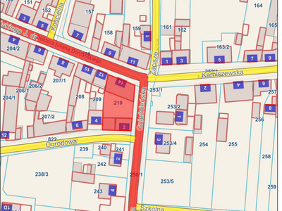 Mapa ul. Domańskiego, Kłecko