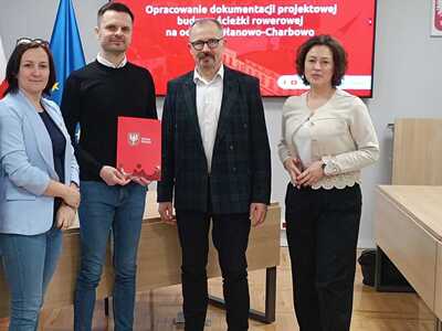Dokumentacja techniczna na kolejne ścieżki rowerowe w przygotowaniu - podpisanie umowy
