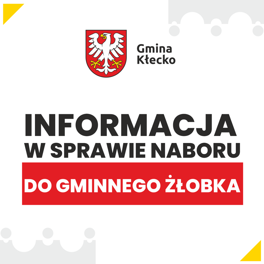 informacja w sprawie rekrutacji do gminnego złobka