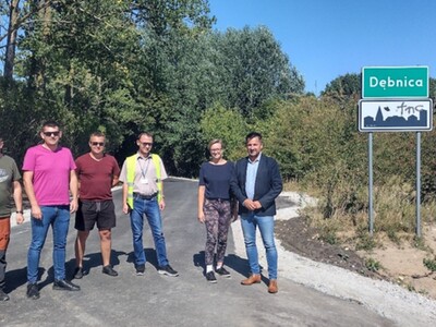 Odbiór prac na drodze Dębnica - Owieczki