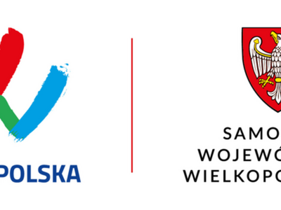 logotypy Województwo Wielkopolskie oraz herb Samorządu Województwa  Wielkopolskiego
