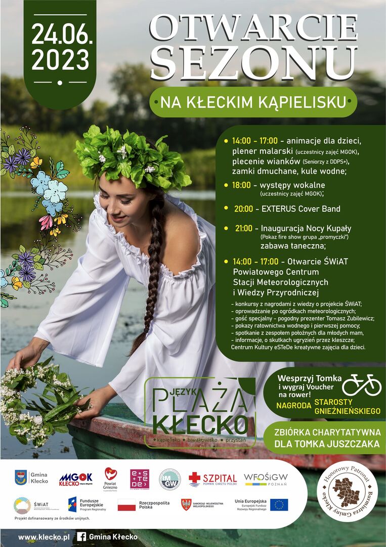 Otwarcie sezonu na kłeckim kąpielisku, sezon 2023