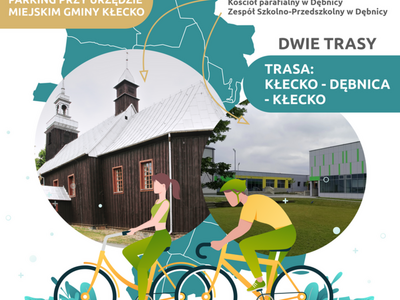 Plakat promujący rajd rowerowy do Debnicy
