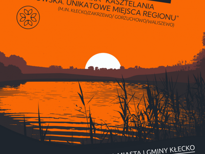 Plakat promujący książkę o kasztelani lednickiej