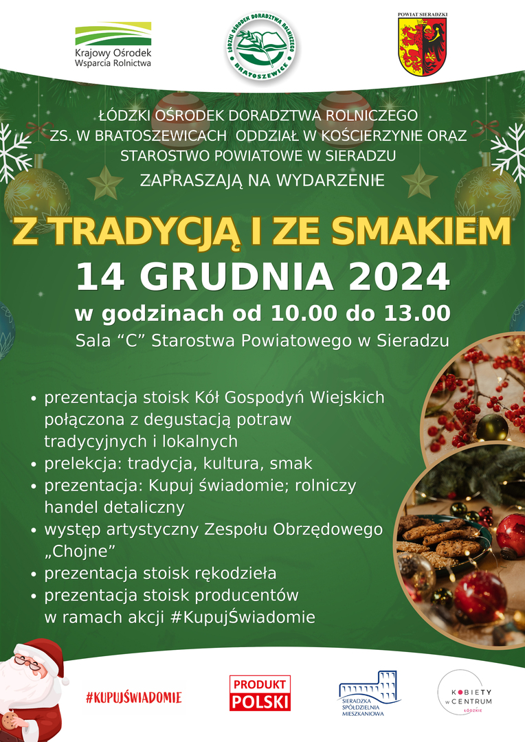 plakat z tradycją i ze smakiem