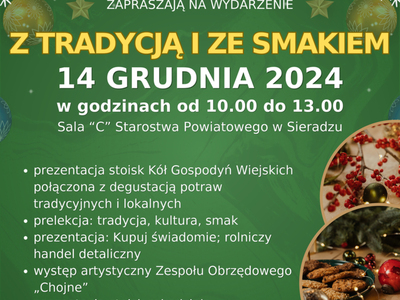 plakat z tradycją i ze smakiem