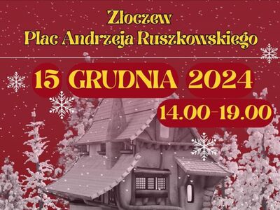 plakat jarmark Bożonarodzeniowy Złoczew 2024