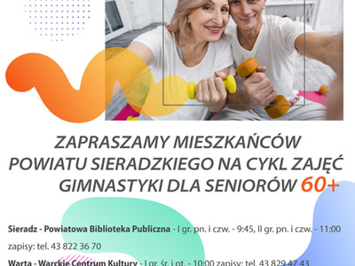 Plakat Aktywny Senior w łódzkiem