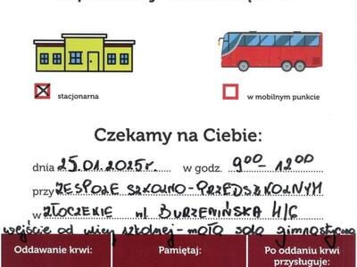 plakat Oddaj krew