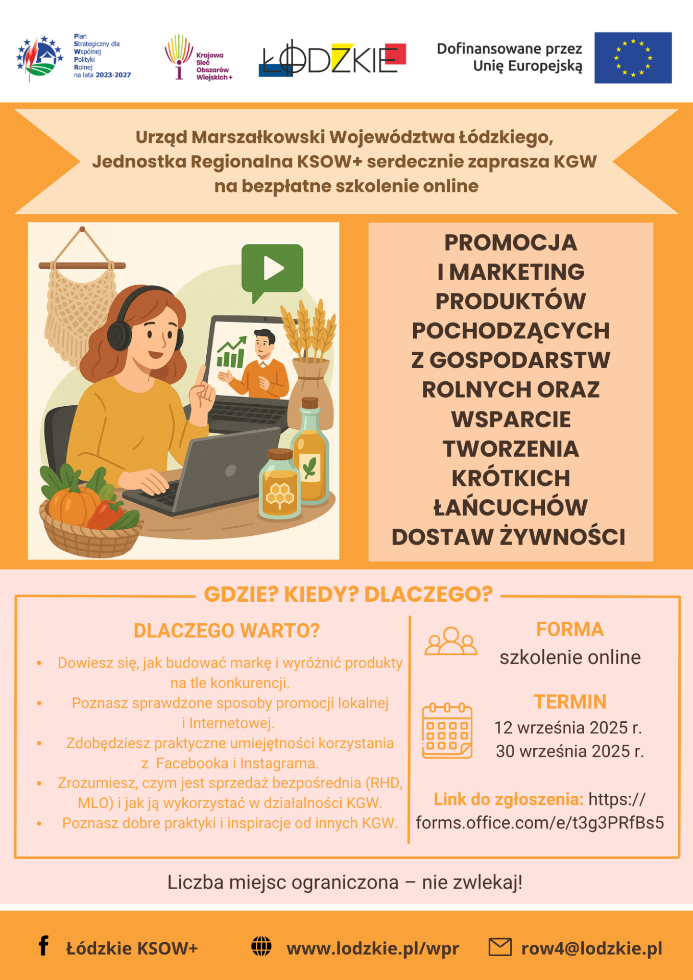 Plakat - SZKOLENIE ONLINE