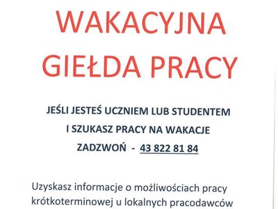 wakacyjna giełda pracy