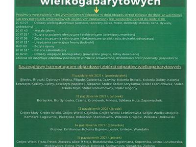 Objazdowa zbiórka odpadówwielkogabarytowych