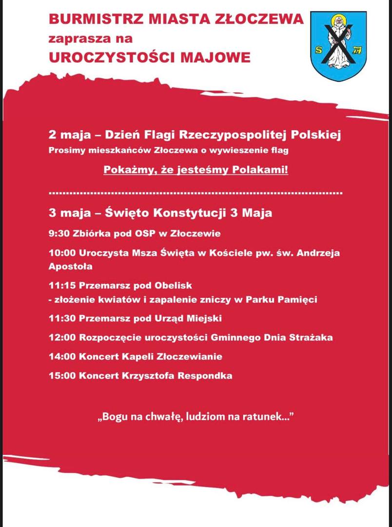 Uroczystości Majowe 2022r.