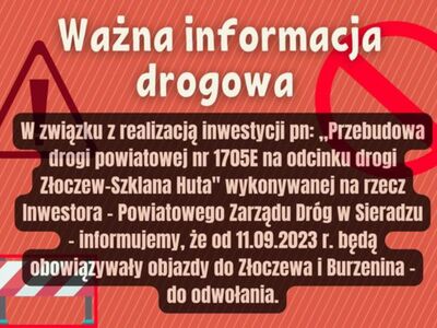 Utrudnienia w ruchu na ulicy Burzenińskiej