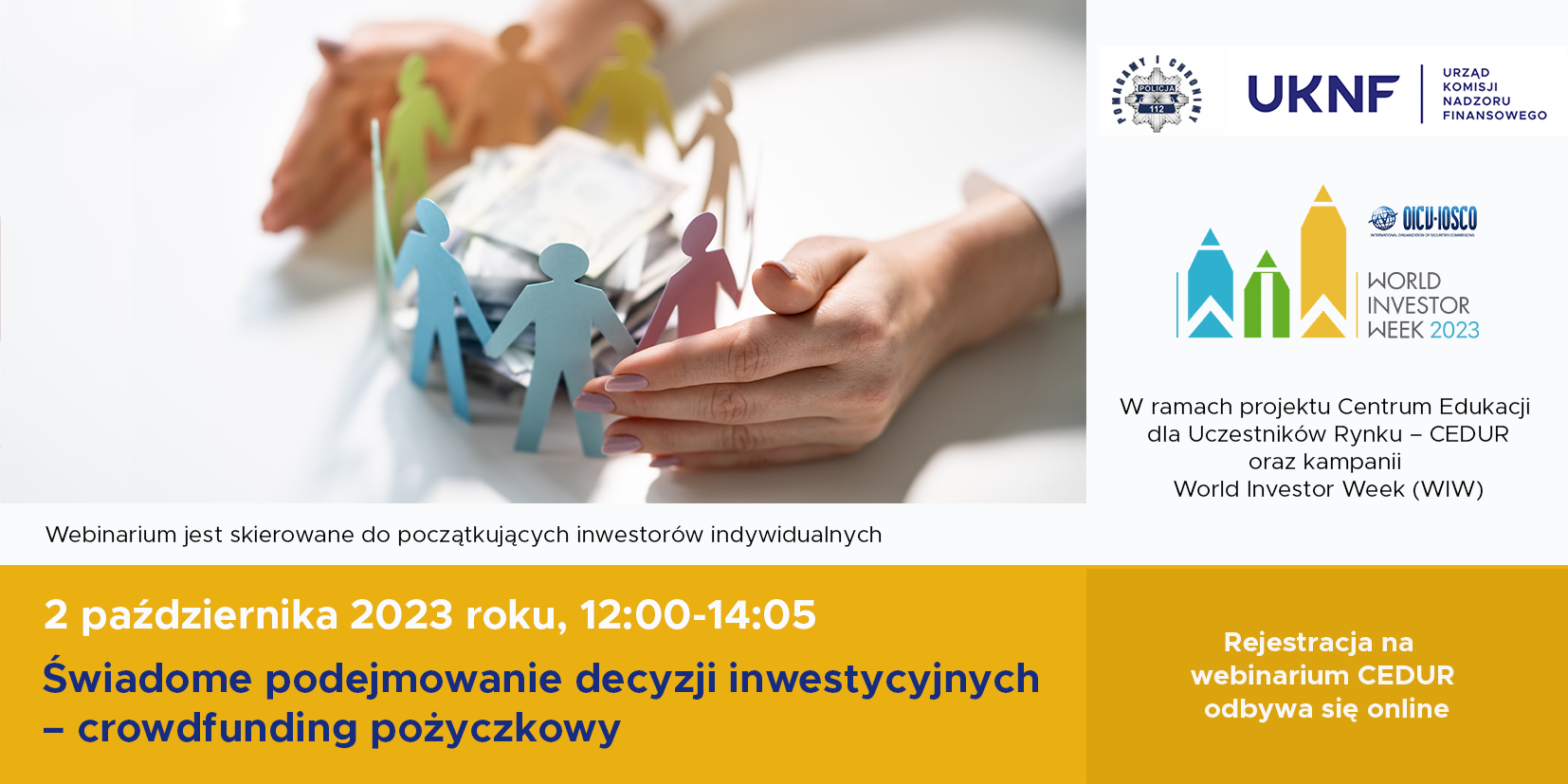 Urząd Komisji Nadzoru Finansowego zaprasza na webinarium