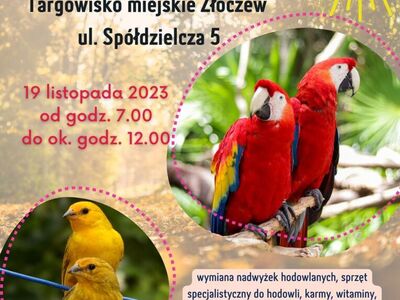 Giełda egzotyki, ptaków ozdobnych, gołębi oraz innych zwierząt
