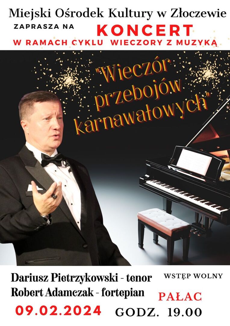 plakat Wieczór z muzyką 