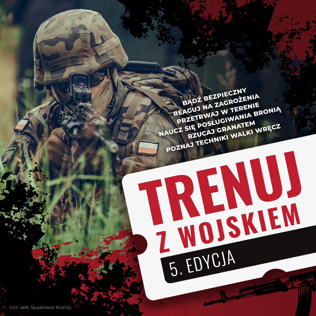 plakat Trenuj z Wojskiem