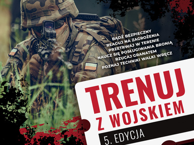 plakat Trenuj z Wojskiem