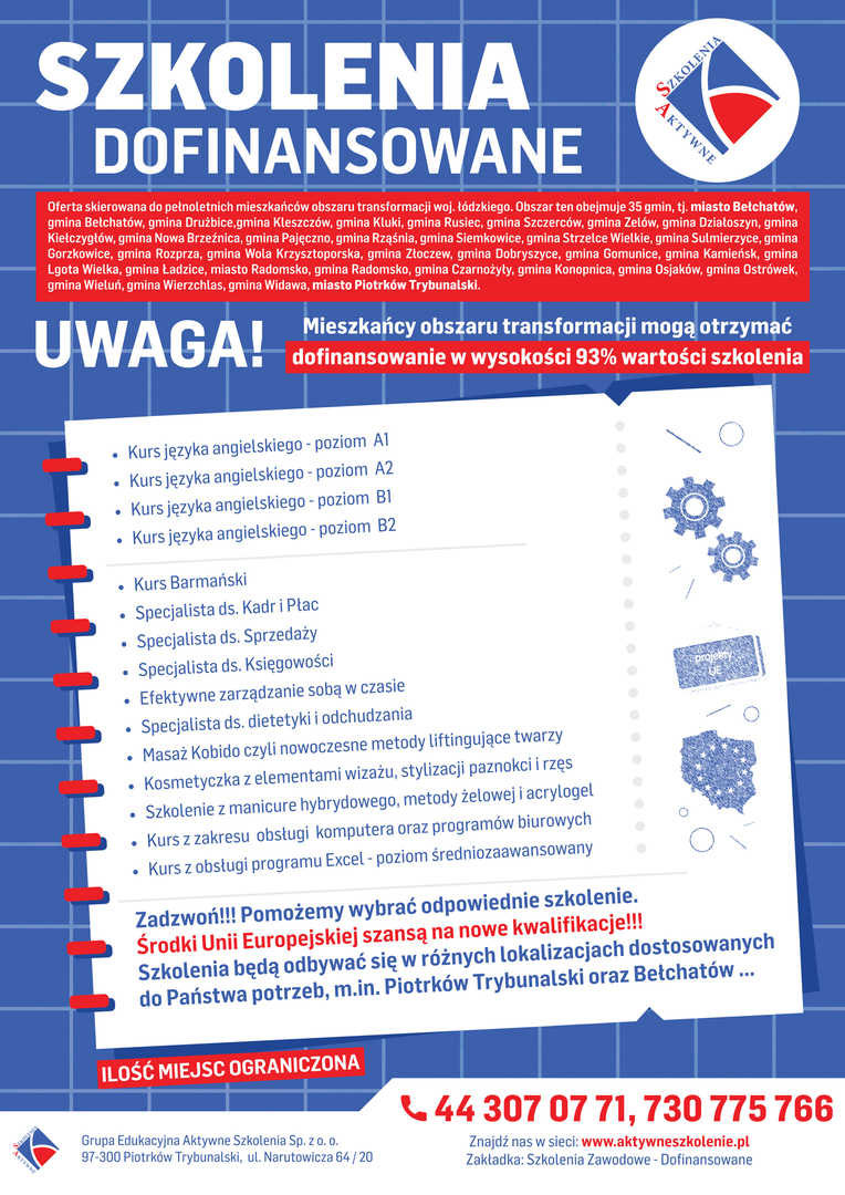 Szkolenia Dofinansowane – informacje ogólne