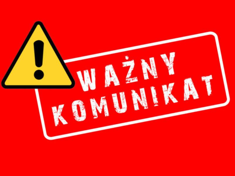grafika ważny komunikat
