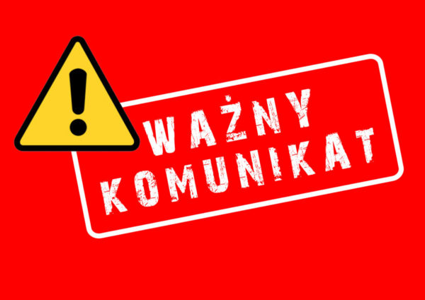 grafika ważny komunikat