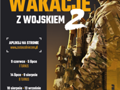 Wakacje z wojskiem plakat