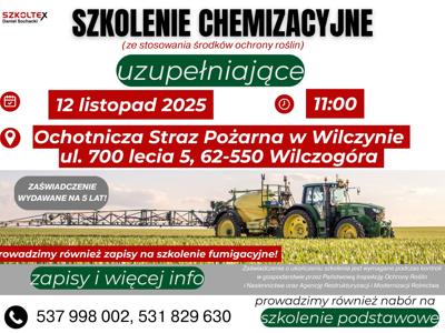 szkolenie chemizacyjne