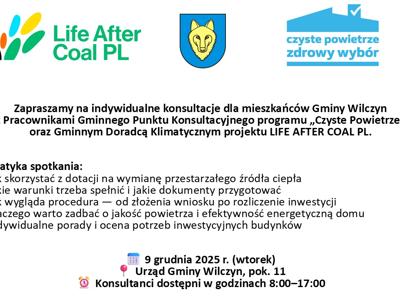 plakat - konsultacje dla mieszkańców