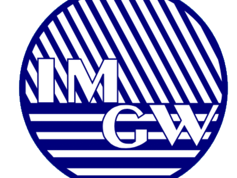 Zdjęcie przedstawia logo Instytutu Meteorologii i Gospodarki Wodnej