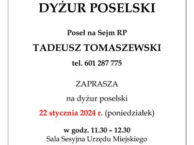 Plakat informacyjny