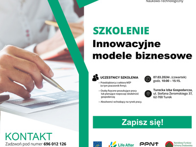 Szkolenie dla przedsiębiorców z Wielkopolski Wschodniej - „Innowacyjne modele biznesowe”