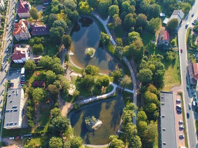 Park Miejski, zdjęcie z lotu ptaka