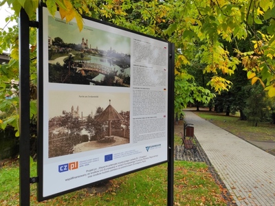 Park Miejski, tablica