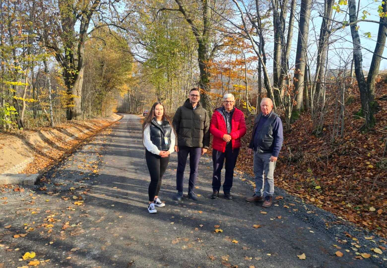 ODBIÓR PRZEBUDOWANEJ DROGI W NAGÓRZU