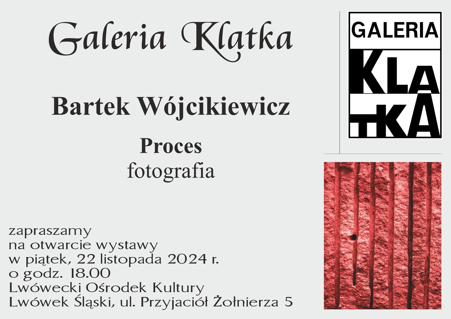 Proces - otwarcie wystawy fotografii Bartka Wójcikiewicza
