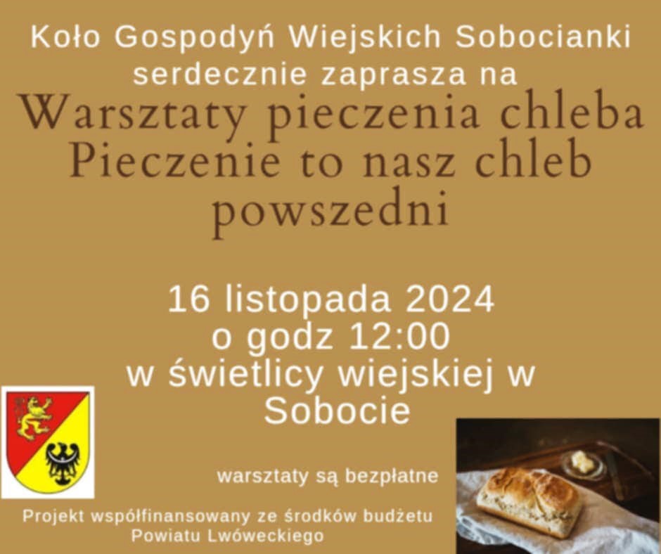Warsztaty pieczenia chleba w Sobocie