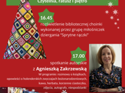 spotkanie autorskie z Agnieszką Zakrzewską plakat