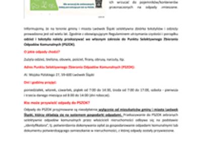 Zużyta odzież i tekstylia